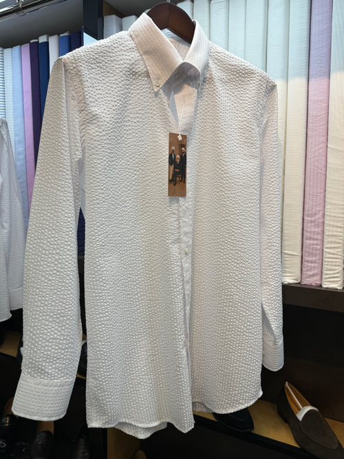 Roberto's - Seersucker Button Down Shirt