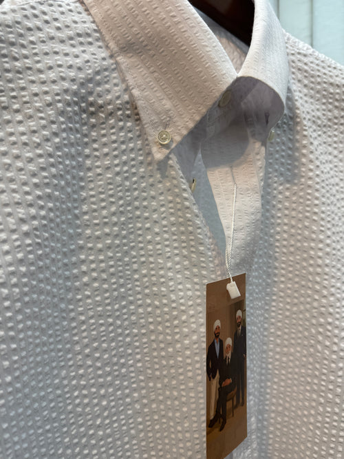 Roberto's - Seersucker Button Down Shirt