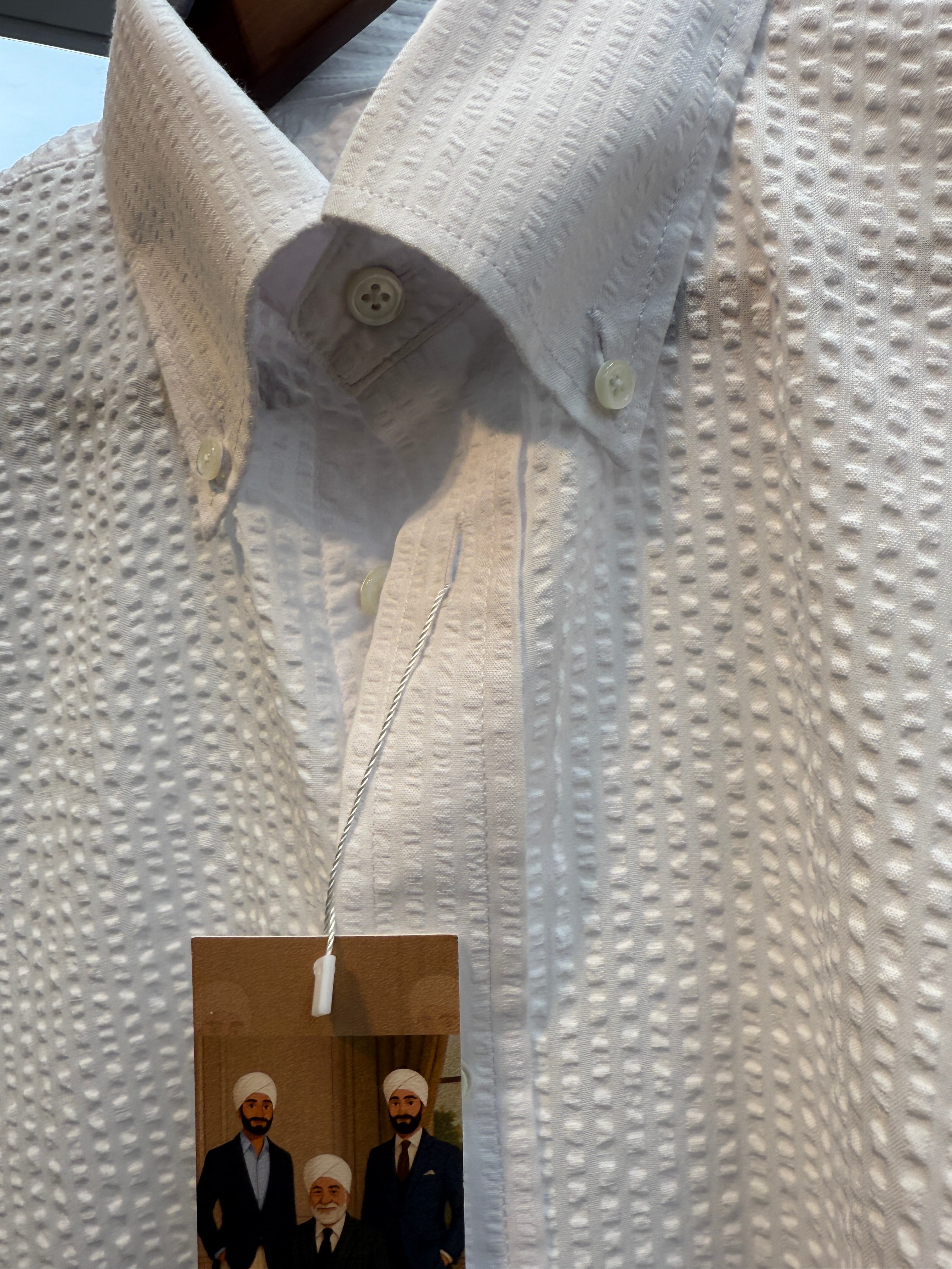Roberto's - Seersucker Button Down Shirt